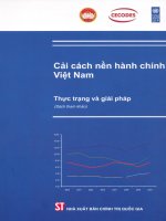 Cải cách nền hành chính Việt Nam: Thực trạng và giải pháp docx