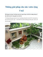 Những giải pháp cho sân vườn rộng 5 m2 ppt
