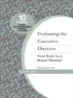 Evaluating the Executive Director Your Role As a Board Member doc