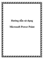 Hướng dẫn sử dụng Microsoft Power Point doc