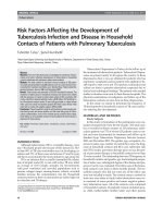Risk Factors Affecting the Development of Tuberculosis Infection and Disease in Household Contacts of Patients with Pulmonary Tuberculosis pptx