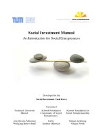 Social Investment Manual An Introduction for Social Entrepreneurs doc