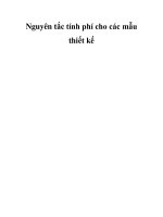 Nguyên tắc tính phí cho các mẫu thiết kế ppt