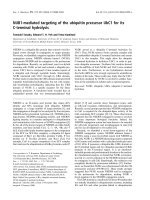 Báo cáo khóa học: NUB1-mediated targeting of the ubiquitin precursor UbC1 for its C-terminal hydrolysis potx