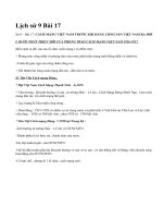 Lịch sử 9 Bài 17