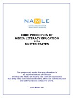 CORE PRINCIPLES OF MEDIA LITERACY EDUCATION in the UNITED STATES potx