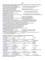 Đề luyện thi đại học môn tiếng Anh - Đề số 28 pptx