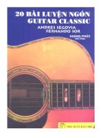 20 Bài luyện ngón guitar calssic docx