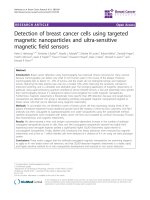 Detection of breast cancer cells using targeted magnetic nanoparticles and ultra-sensitive magnetic field sensors potx