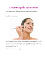 7 mẹo thoa phấn bạn nên biết pot