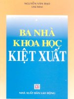 ba nhà khoa học kiệt xuất