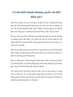 Có nên kinh doanh nhượng quyền vào thời điểm này? pot