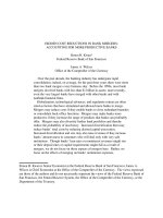 HIDDEN COST REDUCTIONS IN BANK MERGERS: ACCOUNTING FOR MORE PRODUCTIVE BANKS docx