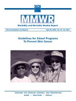 Guidelines for School Programs To Prevent Skin Cancer docx