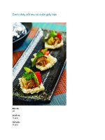 Cơm cháy xốt rau củ cuộn giấy bạc docx