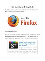 8 thủ thuật hữu ích để dùng Firefox doc