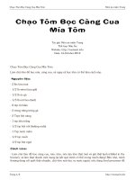 Chạo Tôm Bọc Càng Cua Mía Tôm pdf