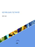 quản lý sự thay đổi 12