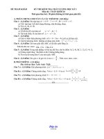 KỲ THI KIỂM TRA CHẤT LƯỢNG HỌC KỲ I Môn thi : TOÁN KHỐI 10 potx
