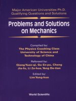 Problems and solutionson mechanics docx