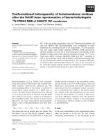 Báo cáo khoa học: Conformational heterogeneity of transmembrane residues after the Schiff base reprotonation of bacteriorhodopsin 15 docx