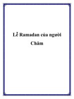 Lễ Ramadan của người Chăm ppt