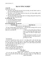 giáo án bài nông nghiệp - địa lý 5 - gv. ng thiên bình