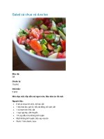 Salad cà chua và dưa leo pptx