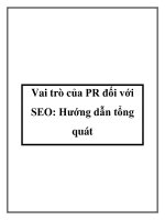 Vai trò của PR đối với SEO: Hướng dẫn tổng quát ppt