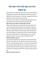 Vài mẹo nhỏ nuôi dạy con trai thành tài docx