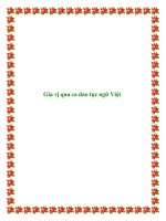 Gia vị qua ca dao tục ngữ Việt potx