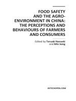 FOOD SAFETY AND THE AGRO- ENVIRONMENT IN CHINA: THE PERCEPTIONS AND BEHAVIOURS OF FARMERS AND CONSUMERS potx