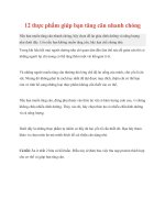 12 thực phẩm giúp bạn tăng cân nhanh chóng pdf