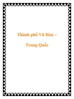 Thành phố Vũ Hán – Trung Quốc potx