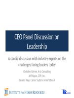 CEO Panel Discussion on Leadership