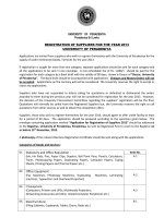 REGISTRATION OF SUPPLIERS FOR THE YEAR 2013 UNIVERSITY OF PERADENIYA pot