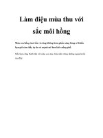 Làm điệu mùa thu với sắc môi hồng potx