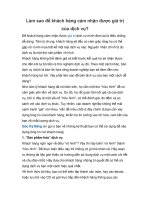 Làm sao để khách hàng cảm nhận được giá trị của dịch vụ? pot