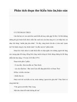 Phân tích đoạn thơ Kiều báo ân,báo oán pptx