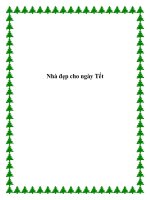 Nhà đẹp cho ngày Tết potx