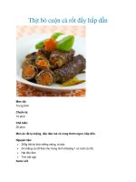 Thịt bò cuộn cà rốt đầy hấp dẫn pptx