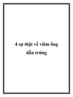 4 sự thật về viêm ống dẫn trứng. ppt