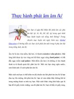 Thực hành phát âm âm /k/ doc