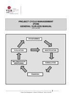 PROJECT CYCLE MANAGEMENT (PCM) GENERAL VLIR-UOS MANUAL ppt