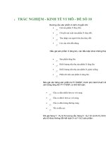 TRẮC NGHIỆM - KINH TẾ VI MÔ - ĐỀ SỐ 10 pot