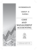 INTERMEDIATE GROUP - II PAPER 8: COST MANAGEMENT ACCOUNTING docx