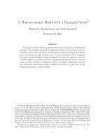 A Macroeconomic Model with a Financial Sector  ppt