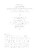 THE CHEMICAL HISTORY OF A CANDLE A COURSE OF LECTURES DELIVERED BEFORE A JUVENILE AUDIENCE AT THE ROYAL INSTITUTION ppt