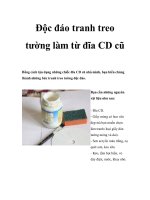 Độc đáo tranh treo tường làm từ đĩa CD cũ doc