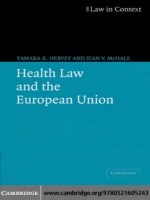 Health Law and the European Union pdf